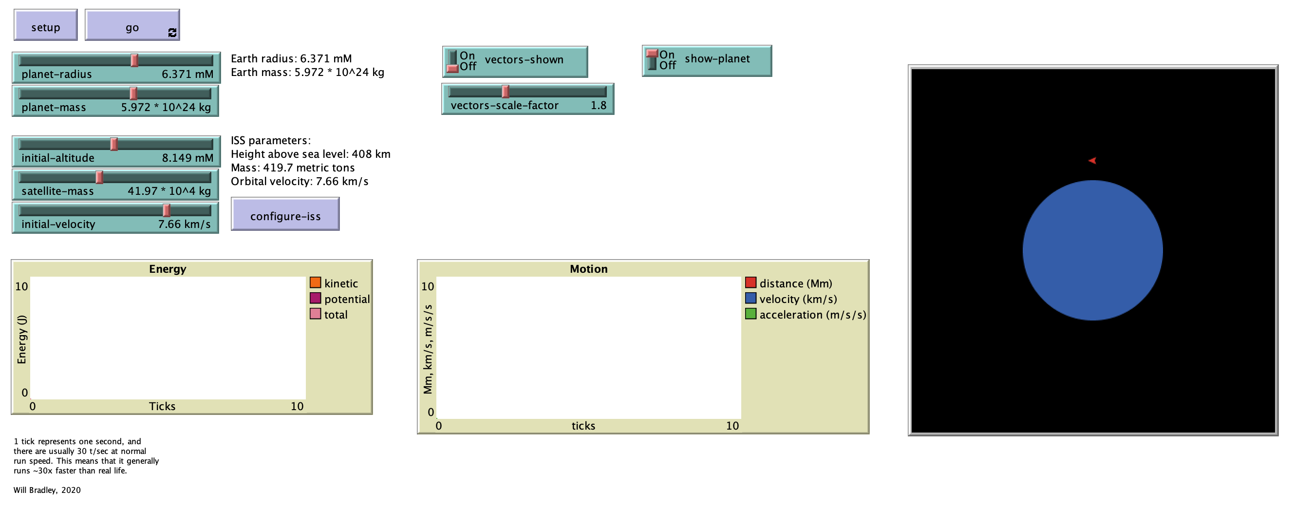 Single orbiting body preview image